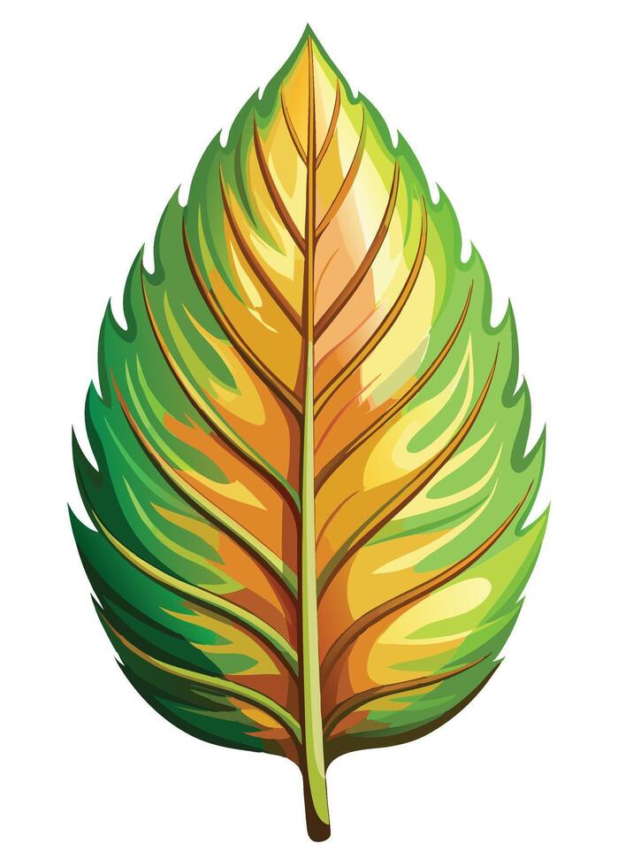 art of Leaf drawing Abstract minimal flat art vector
