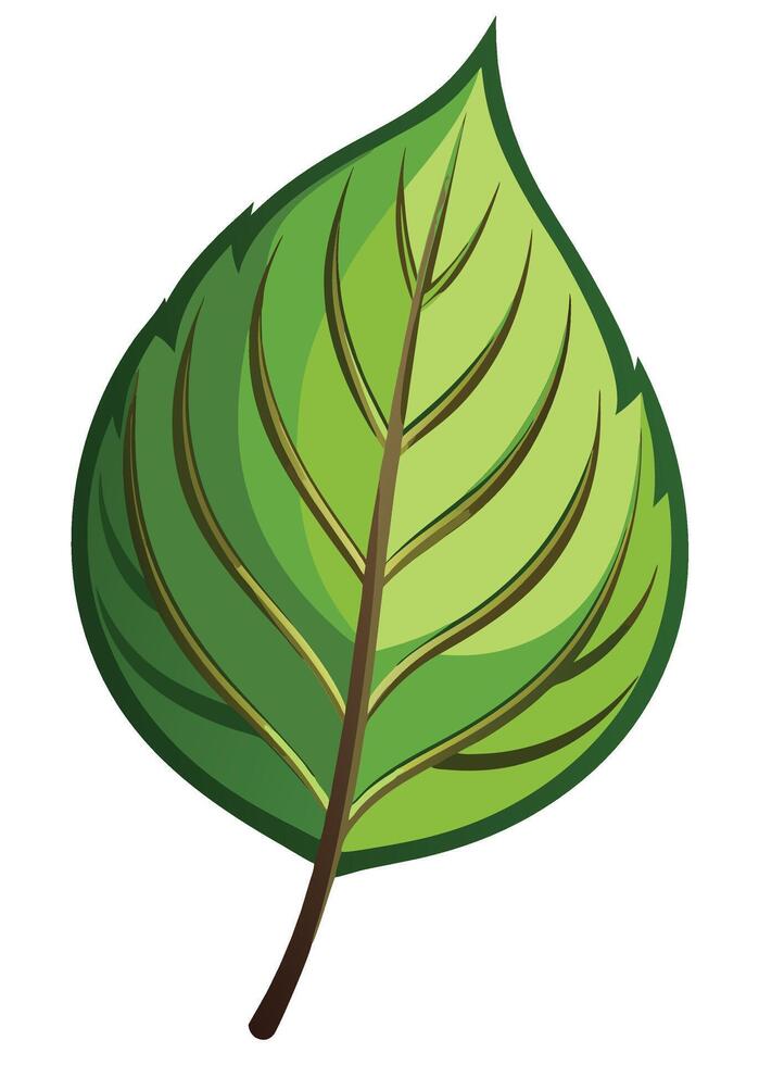 art of Leaf drawing Abstract minimal flat art vector