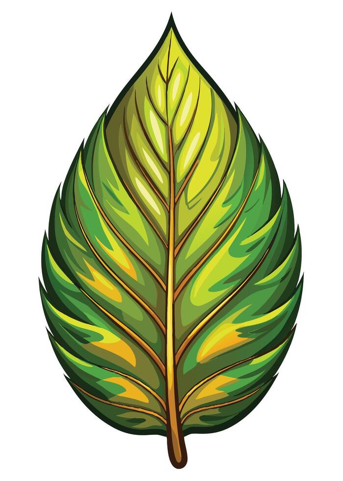 art of Leaf drawing Abstract minimal flat art vector