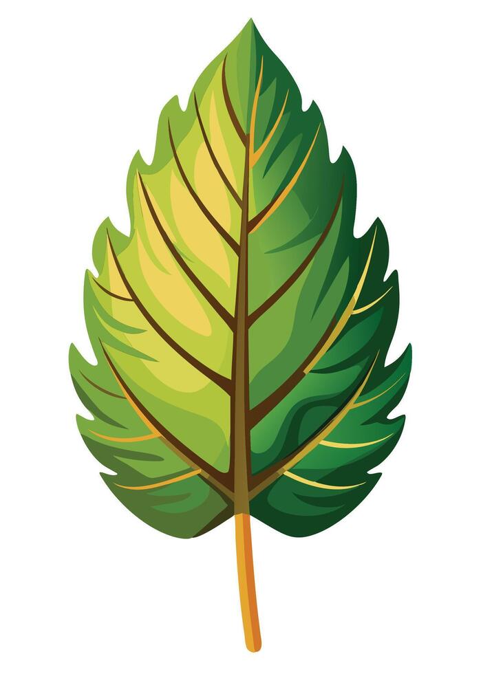 art of Leaf drawing Abstract minimal flat art vector
