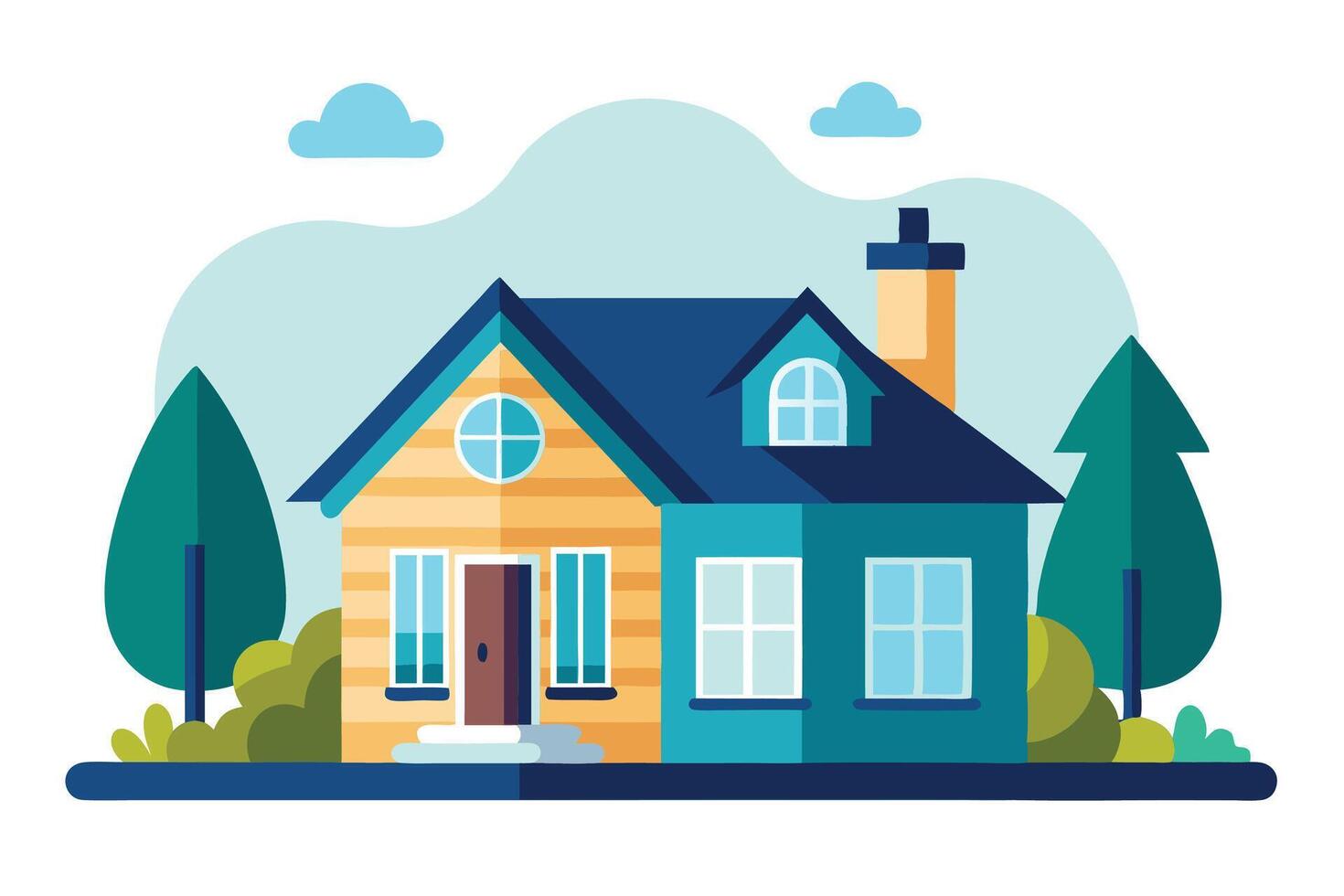 art of Home on white background vector