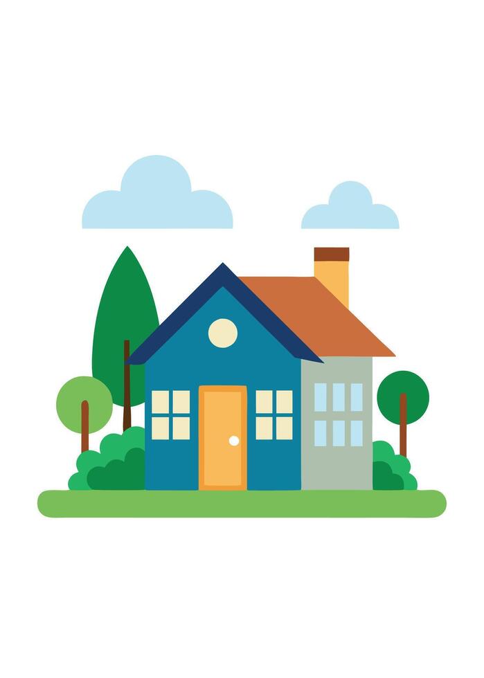 art of Home on white background vector