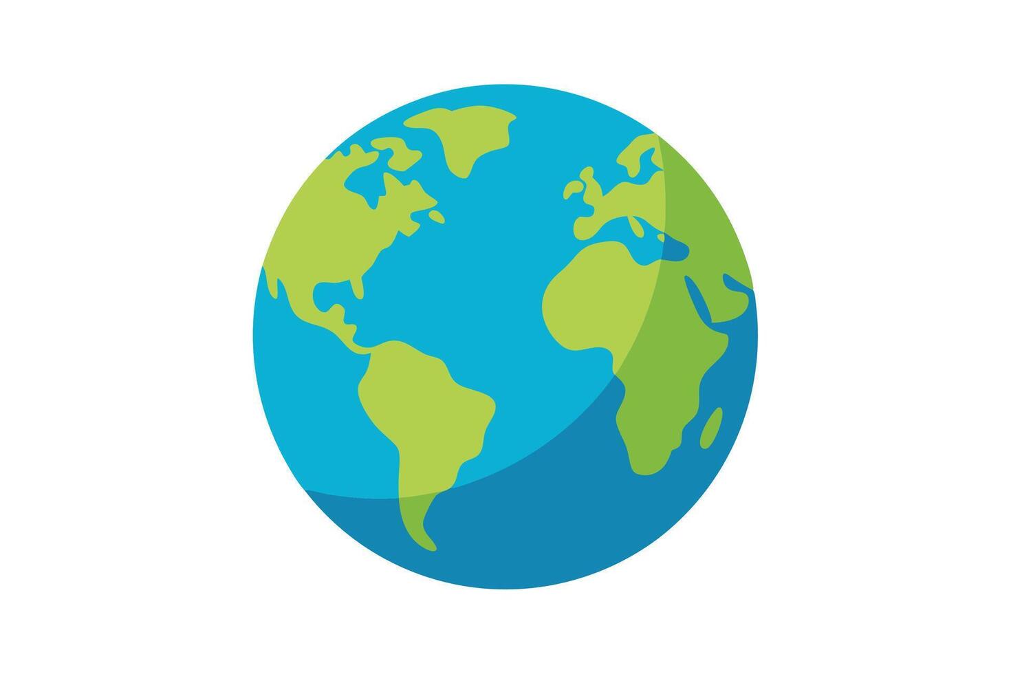 art of Earth on white background vector