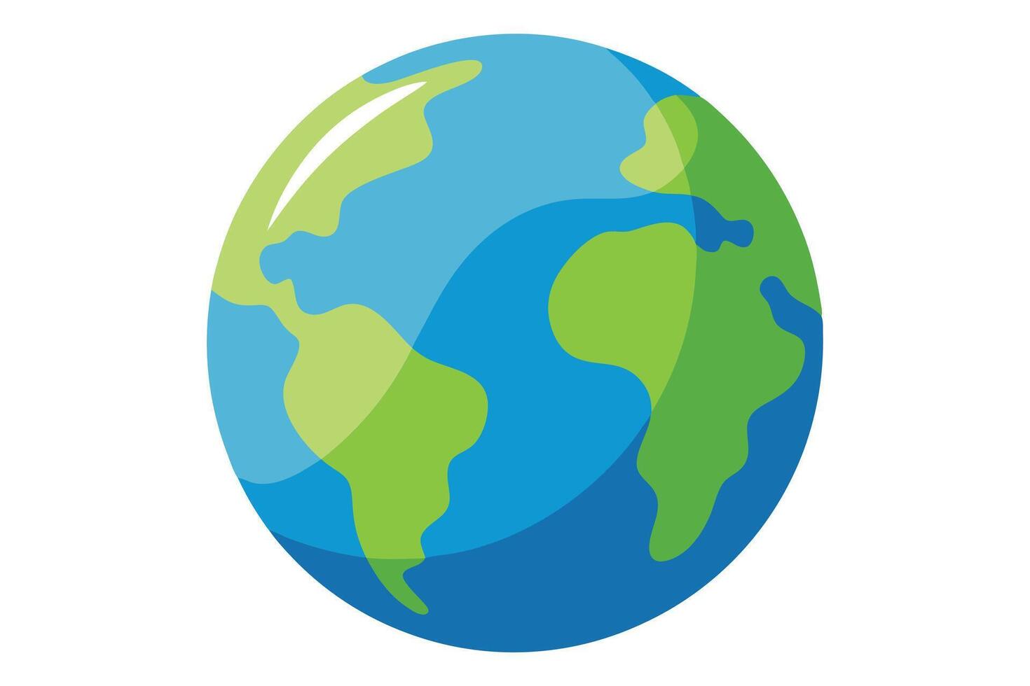 art of Earth on white background vector
