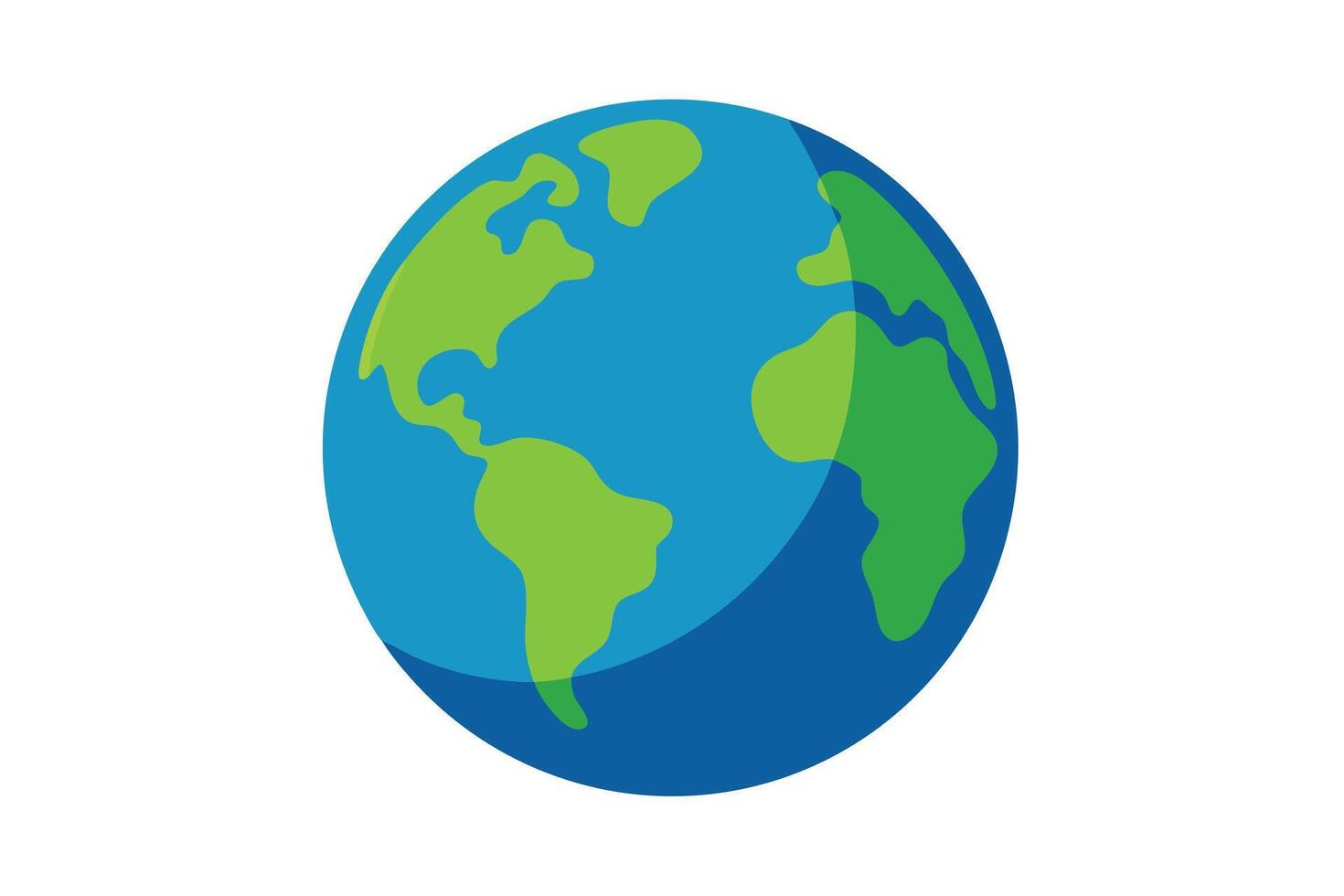 art of Earth on white background vector