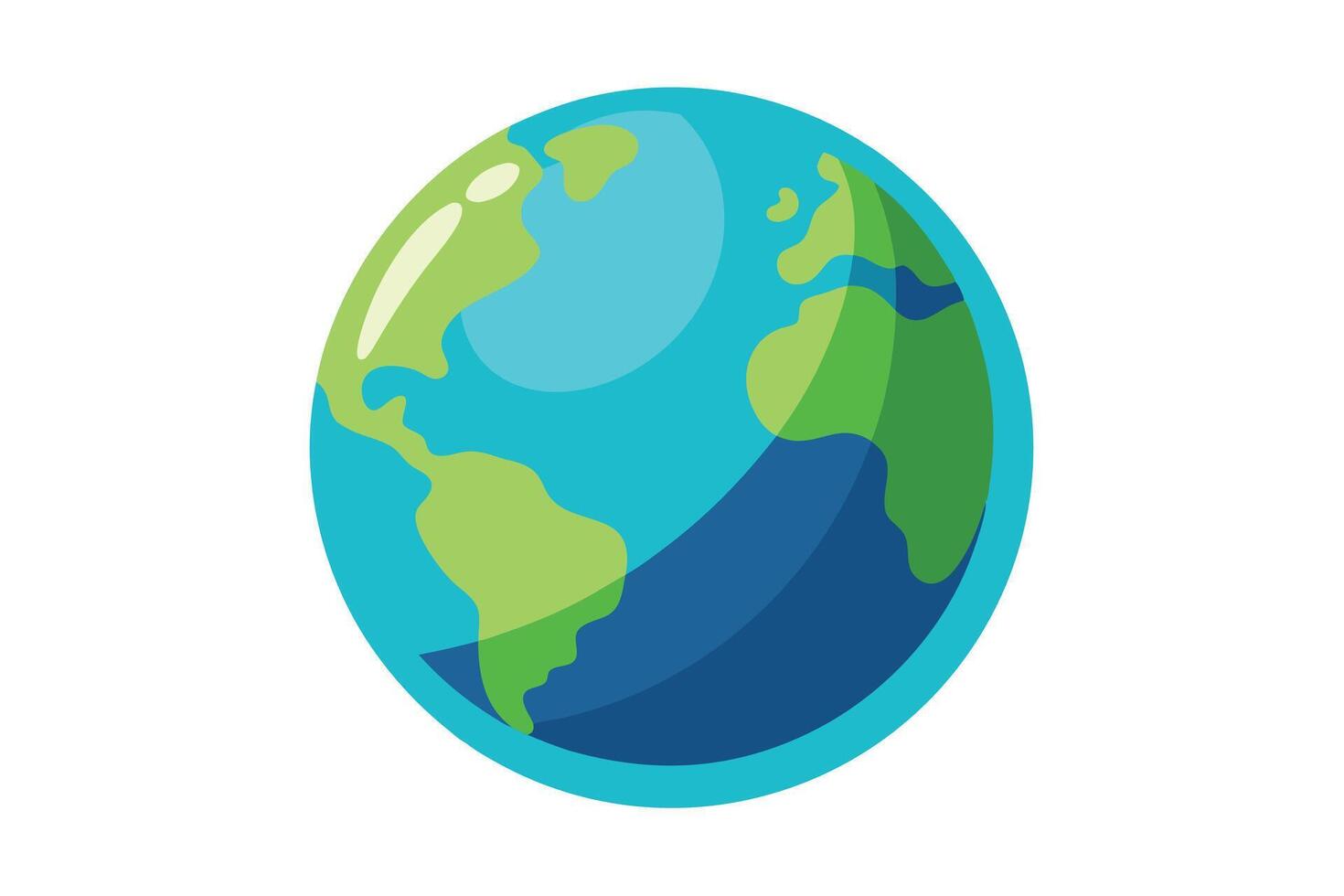 art of Earth on white background vector