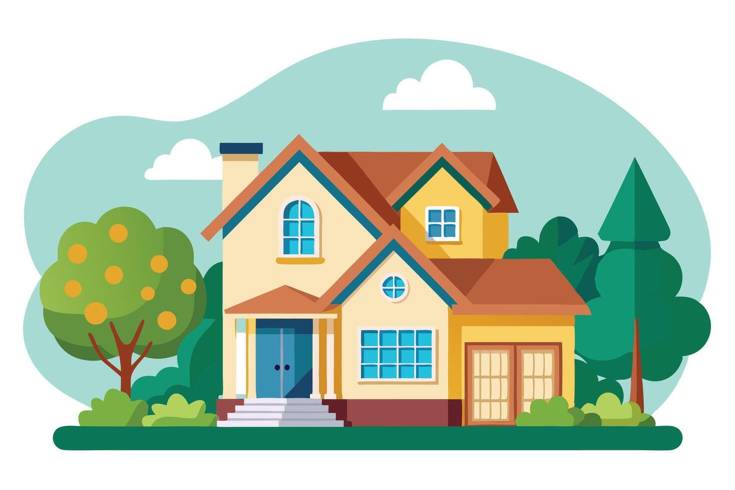 art of Home on white background vector