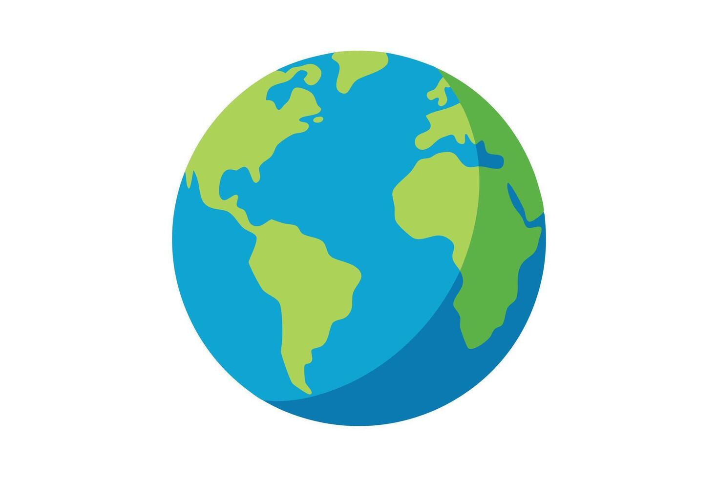 art of Earth on white background vector