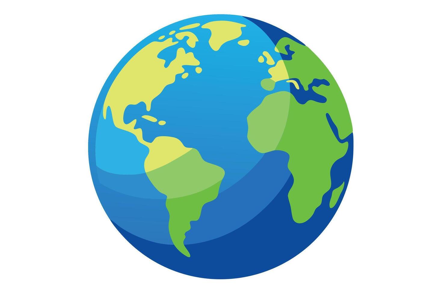art of Earth on white background vector