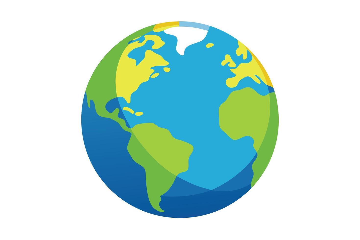art of Earth on white background vector