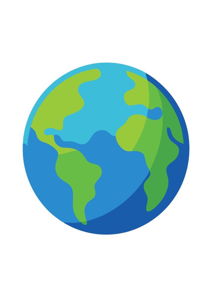 art of Earth on white background vector