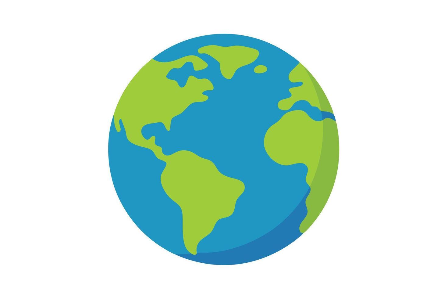 art of Earth on white background vector
