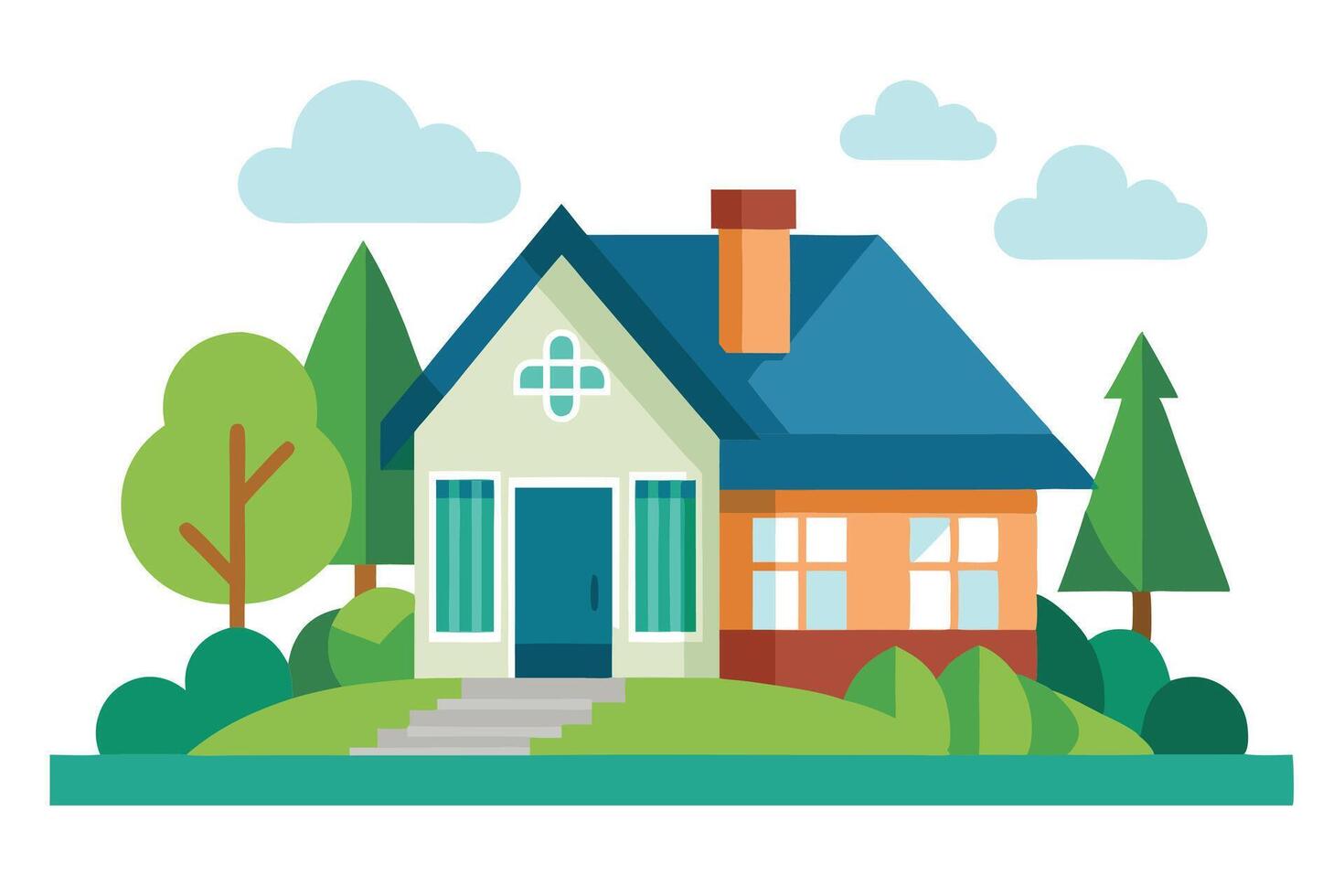 art of Home on white background vector