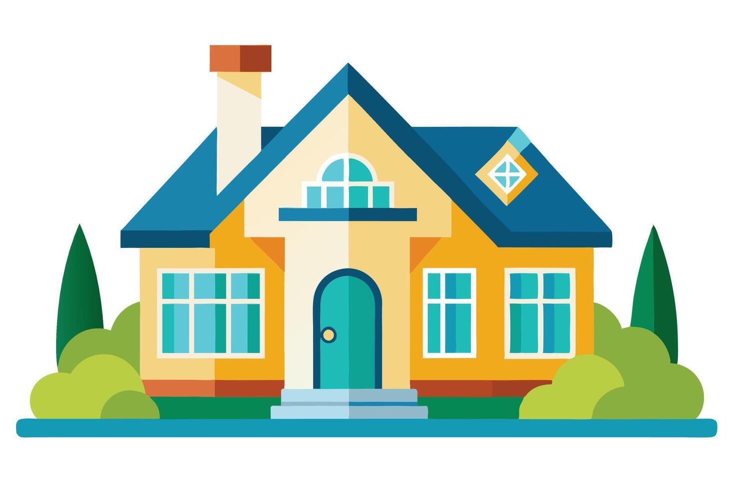 art of Home on white background vector