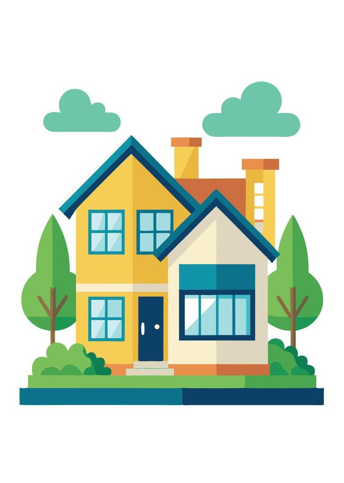 art of Home on white background vector