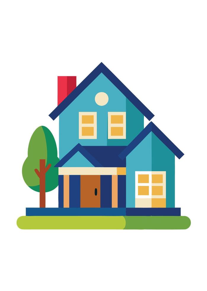 art of Home on white background vector