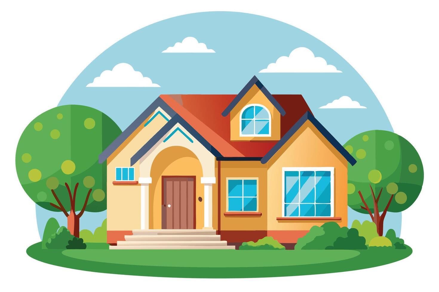 art of Home on white background vector