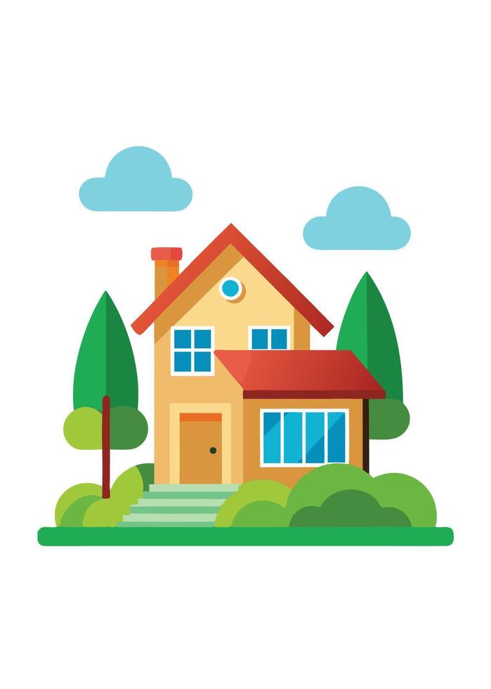 art of Home on white background vector