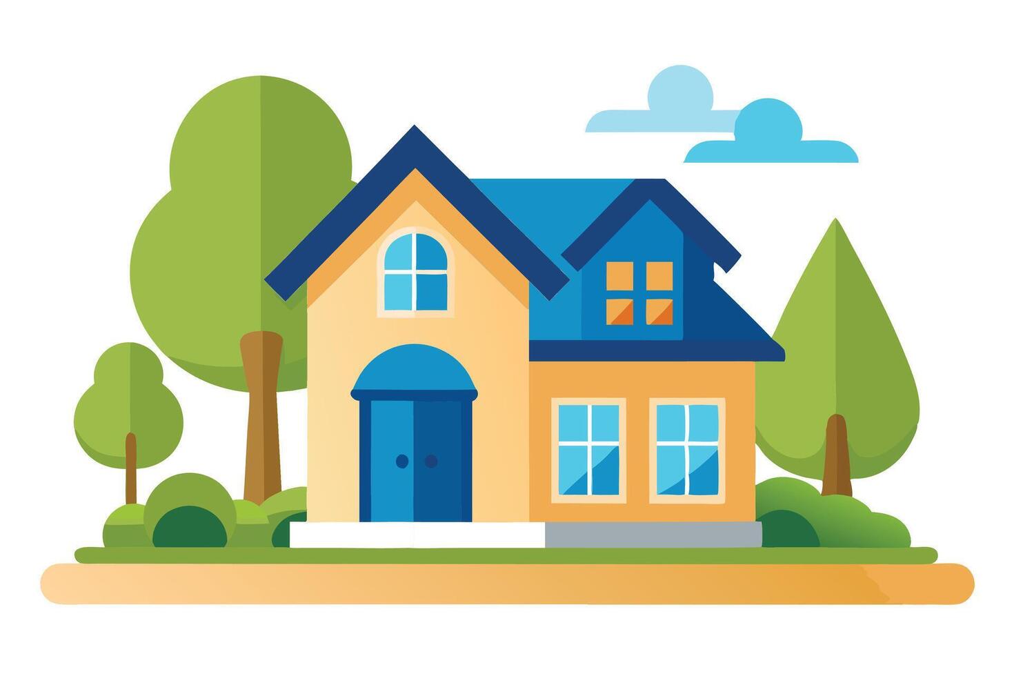 art of Home on white background vector