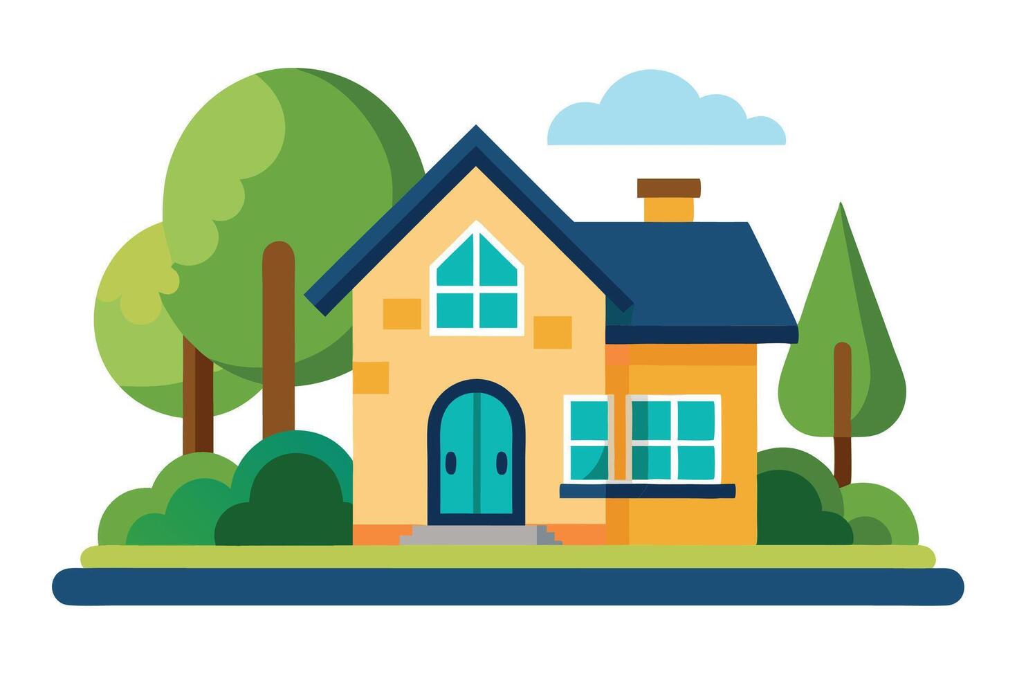 art of Home on white background vector