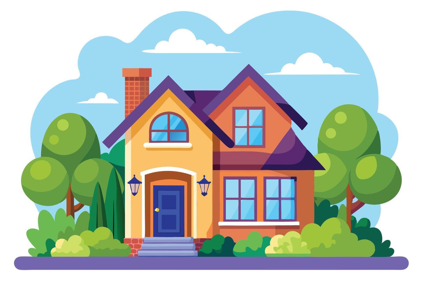 art of Home on white background vector
