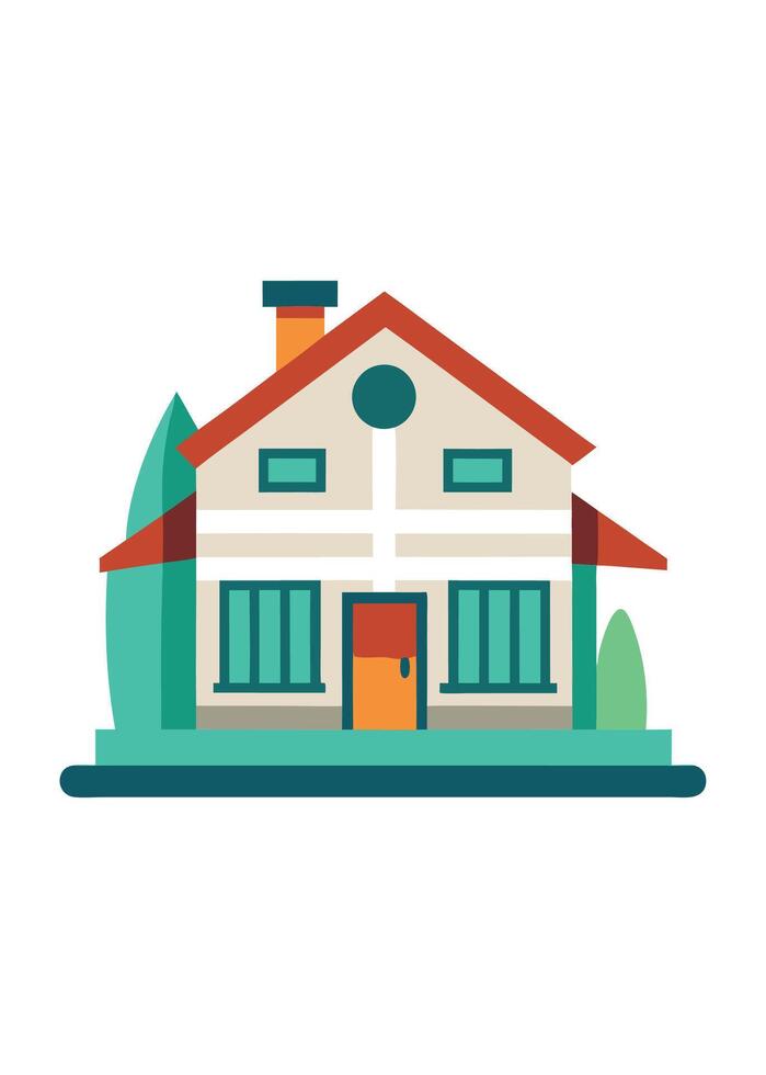 art of Home on white background vector