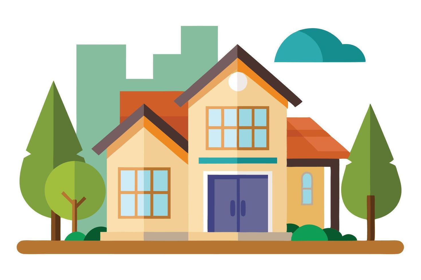 art of Home on white background vector