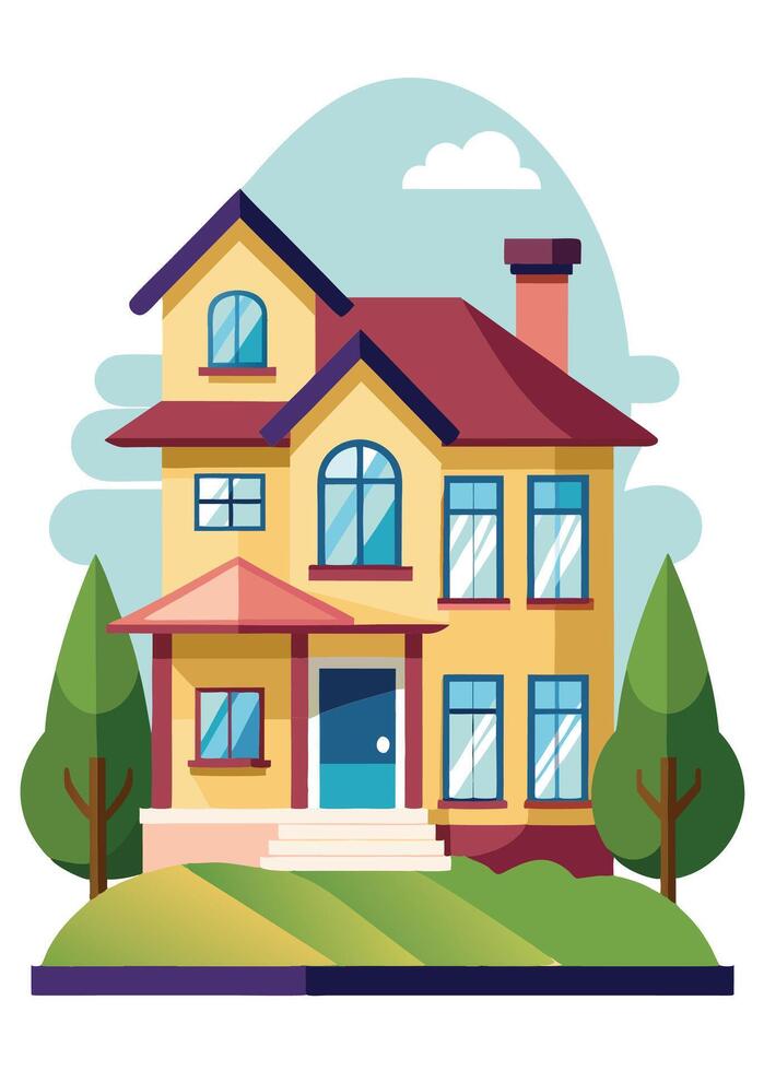 art of Home on white background vector