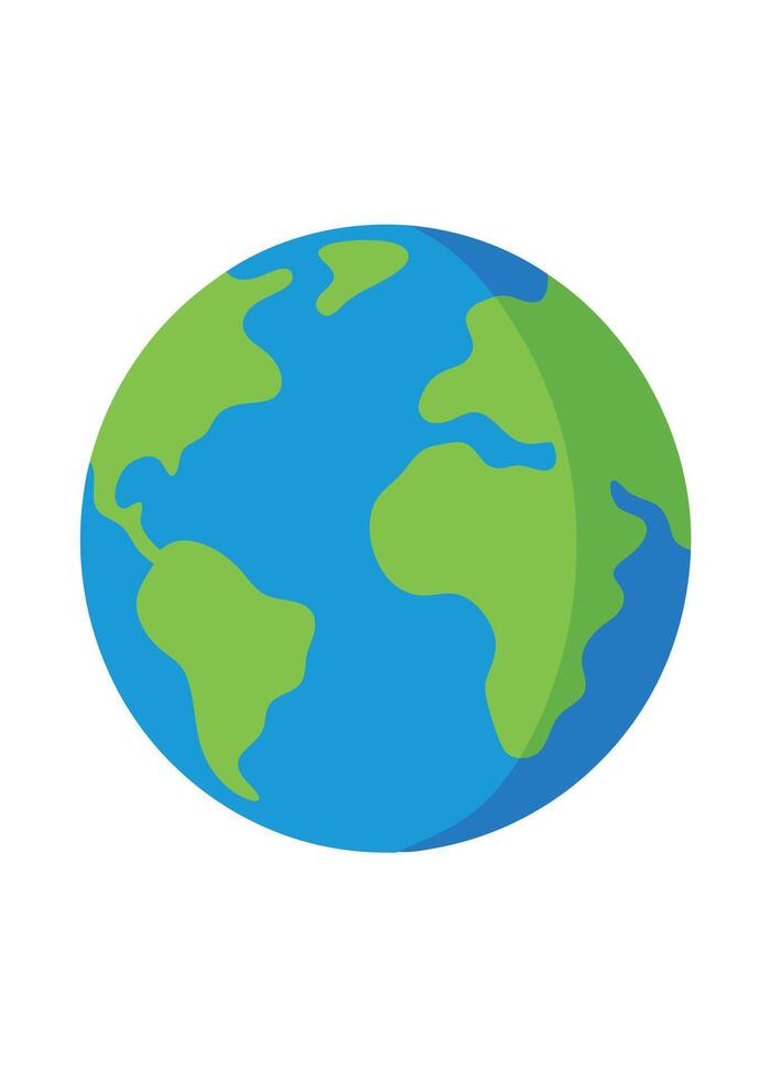 art of Earth on white background vector