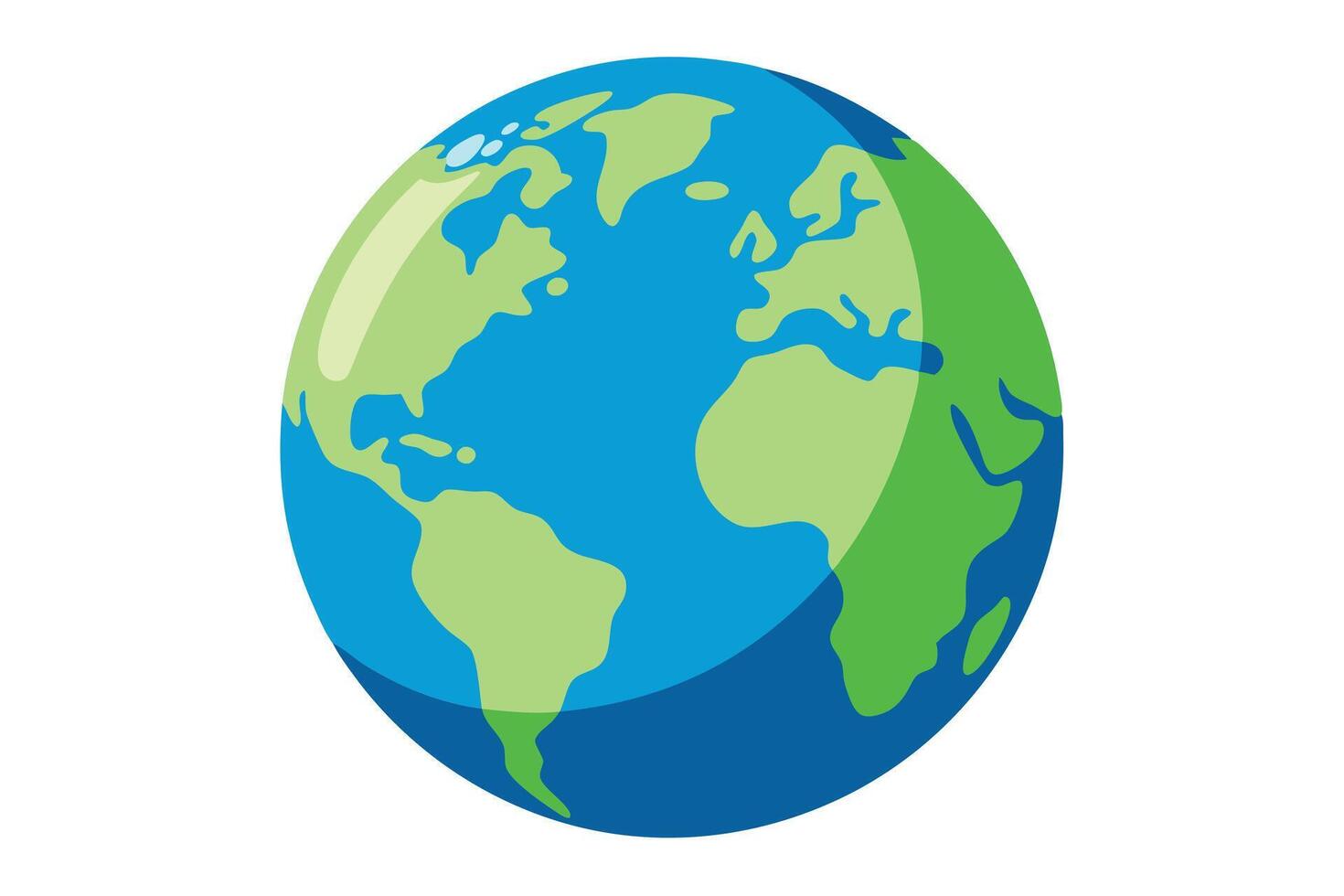 art of Earth on white background vector
