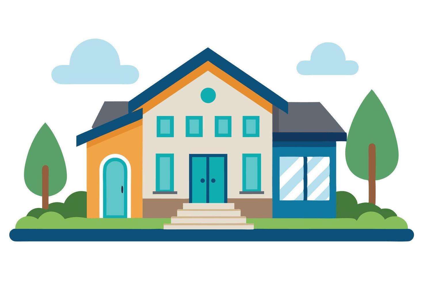 art of Home on white background vector