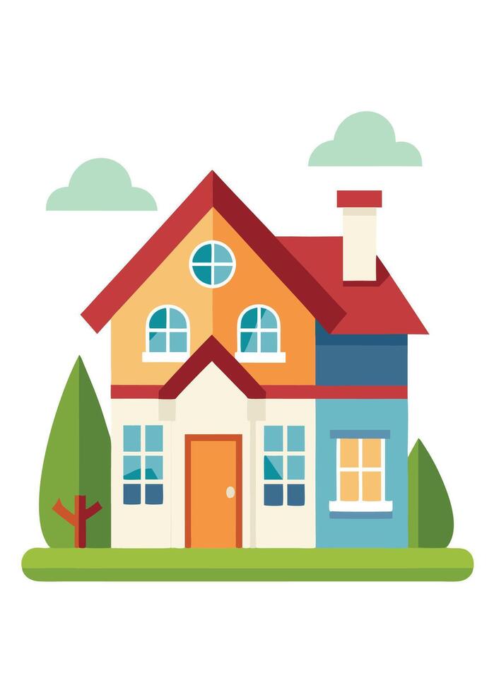 art of Home on white background vector