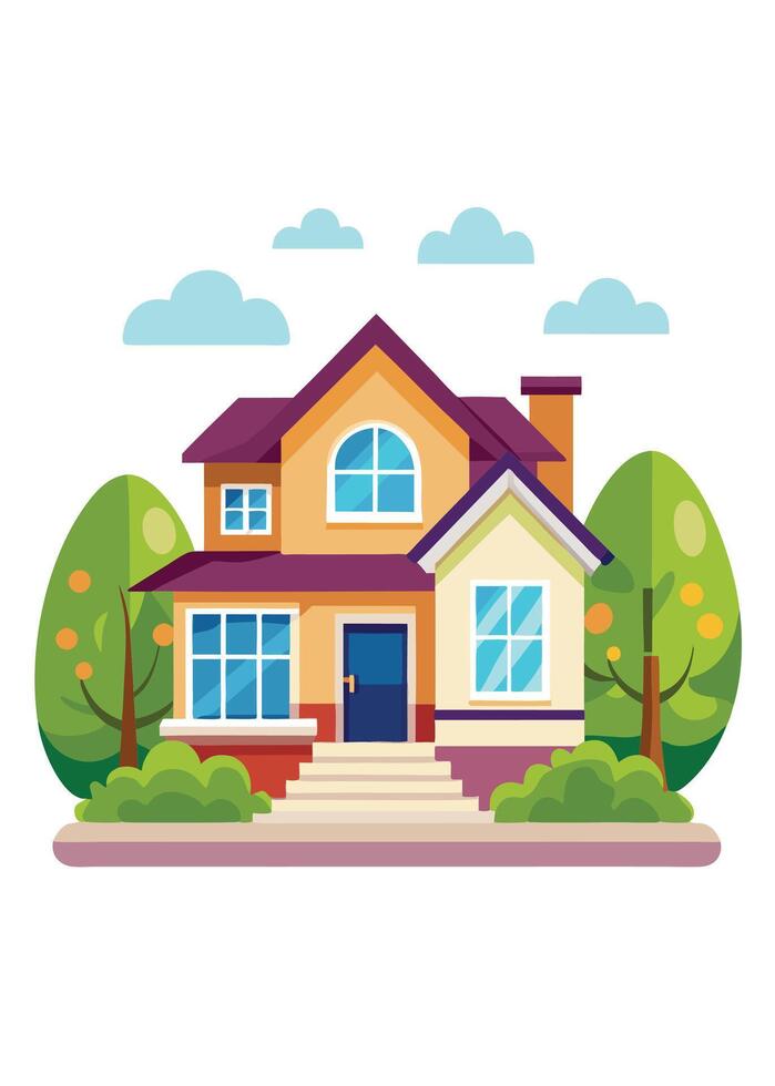 art of Home on white background vector