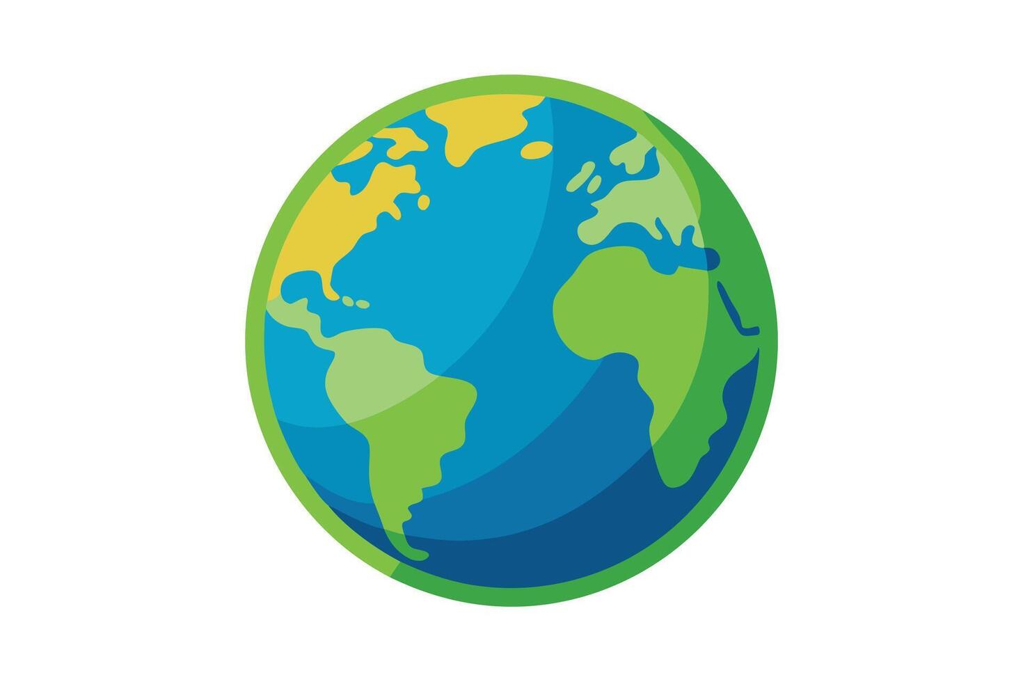 art of Earth on white background vector