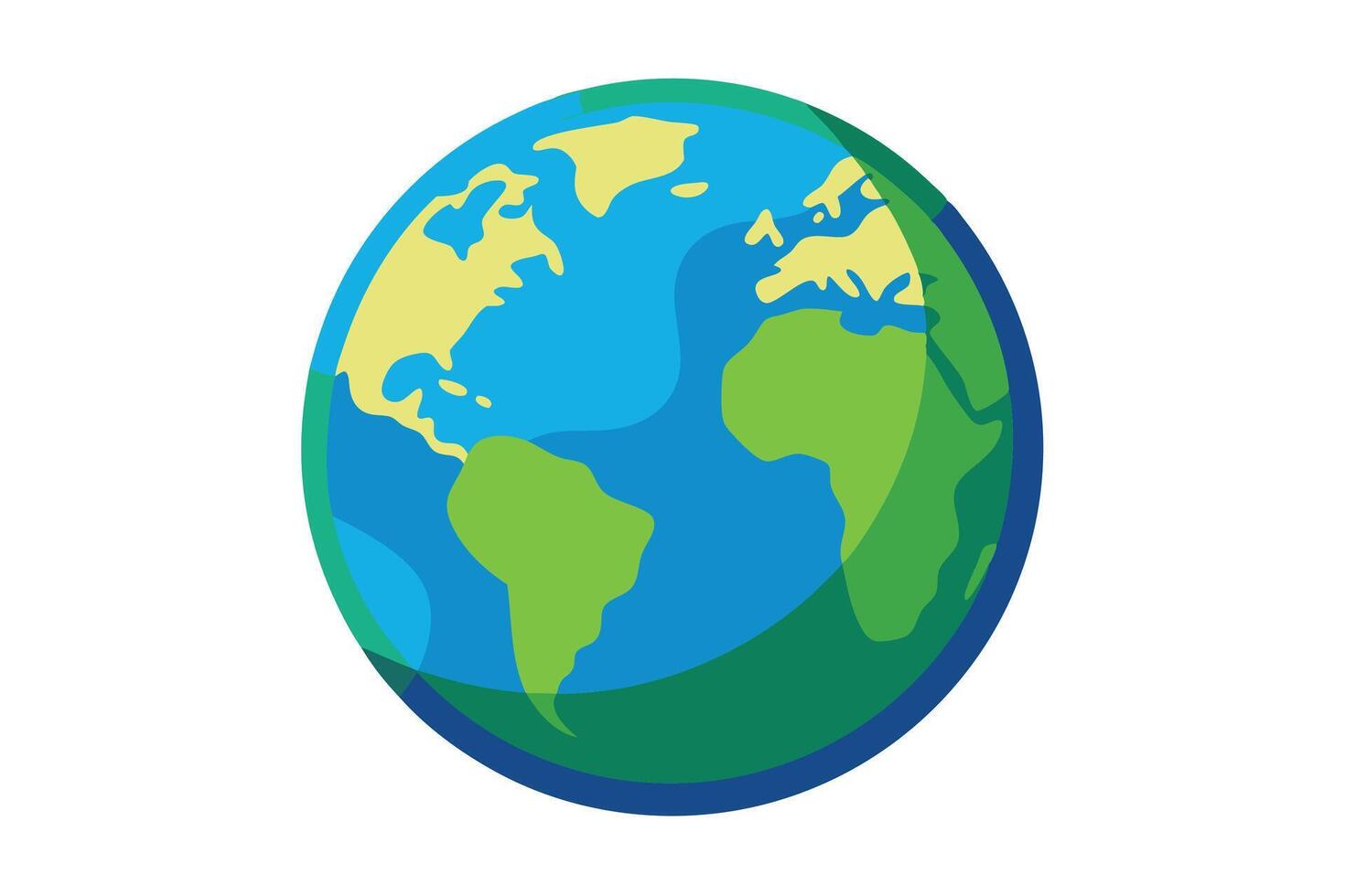 art of Earth on white background vector