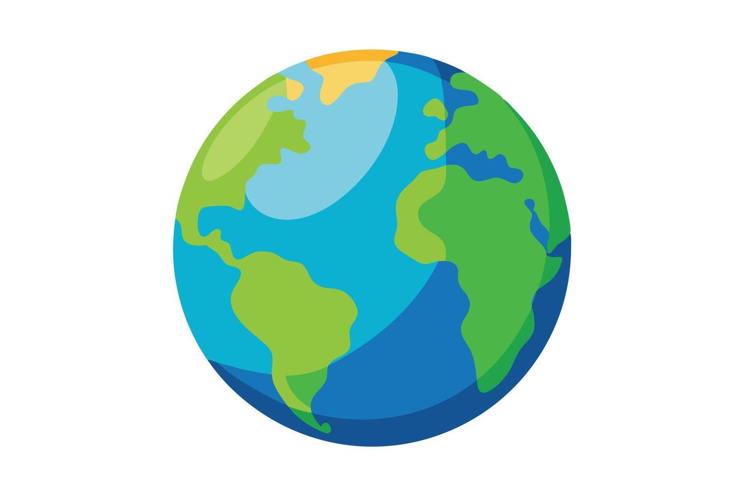 art of Earth on white background vector