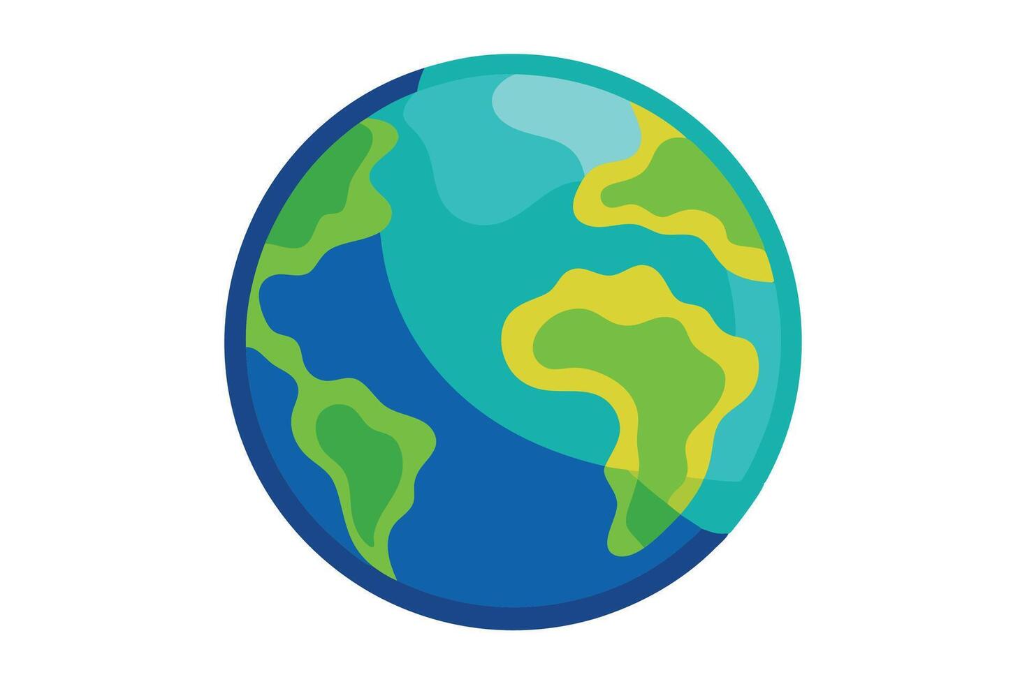 art of Earth on white background vector