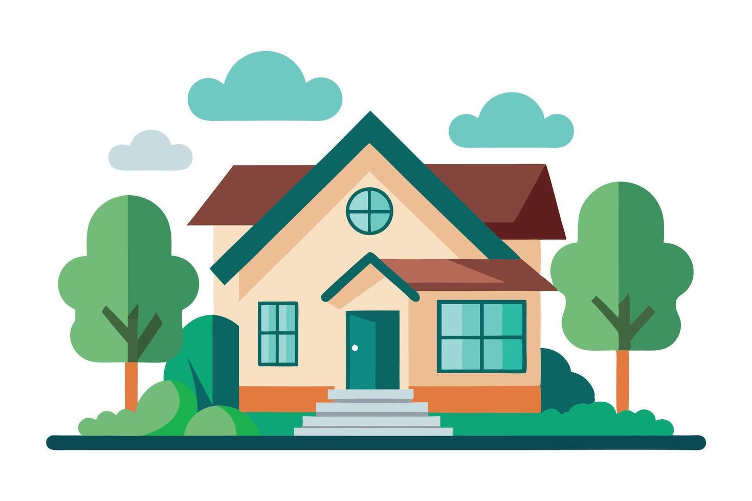 art of Home on white background vector