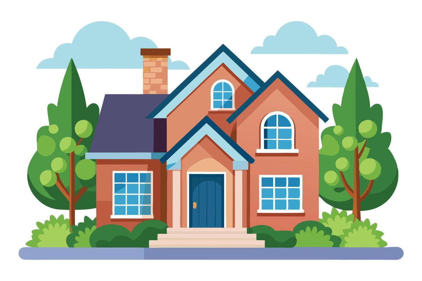 art of Home on white background vector