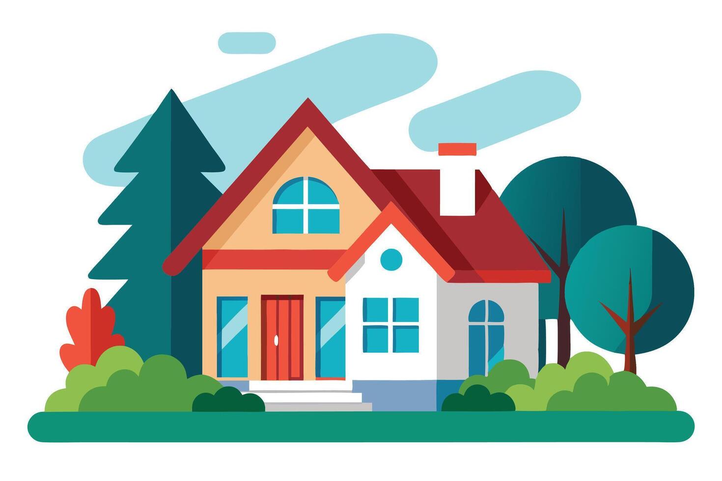 art of Home on white background vector