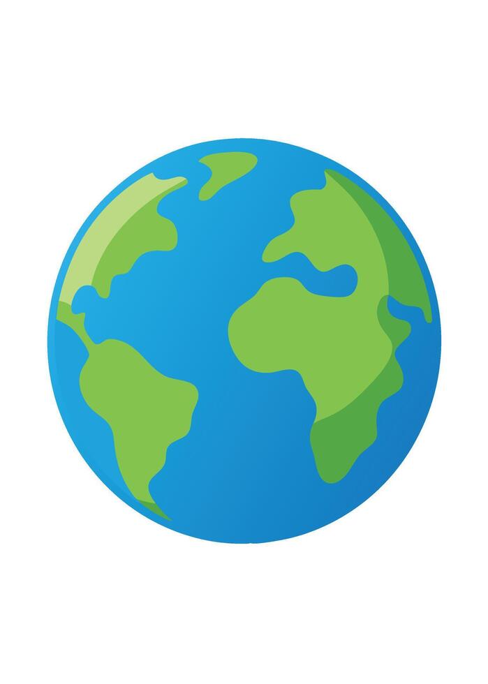 art of Earth on white background vector