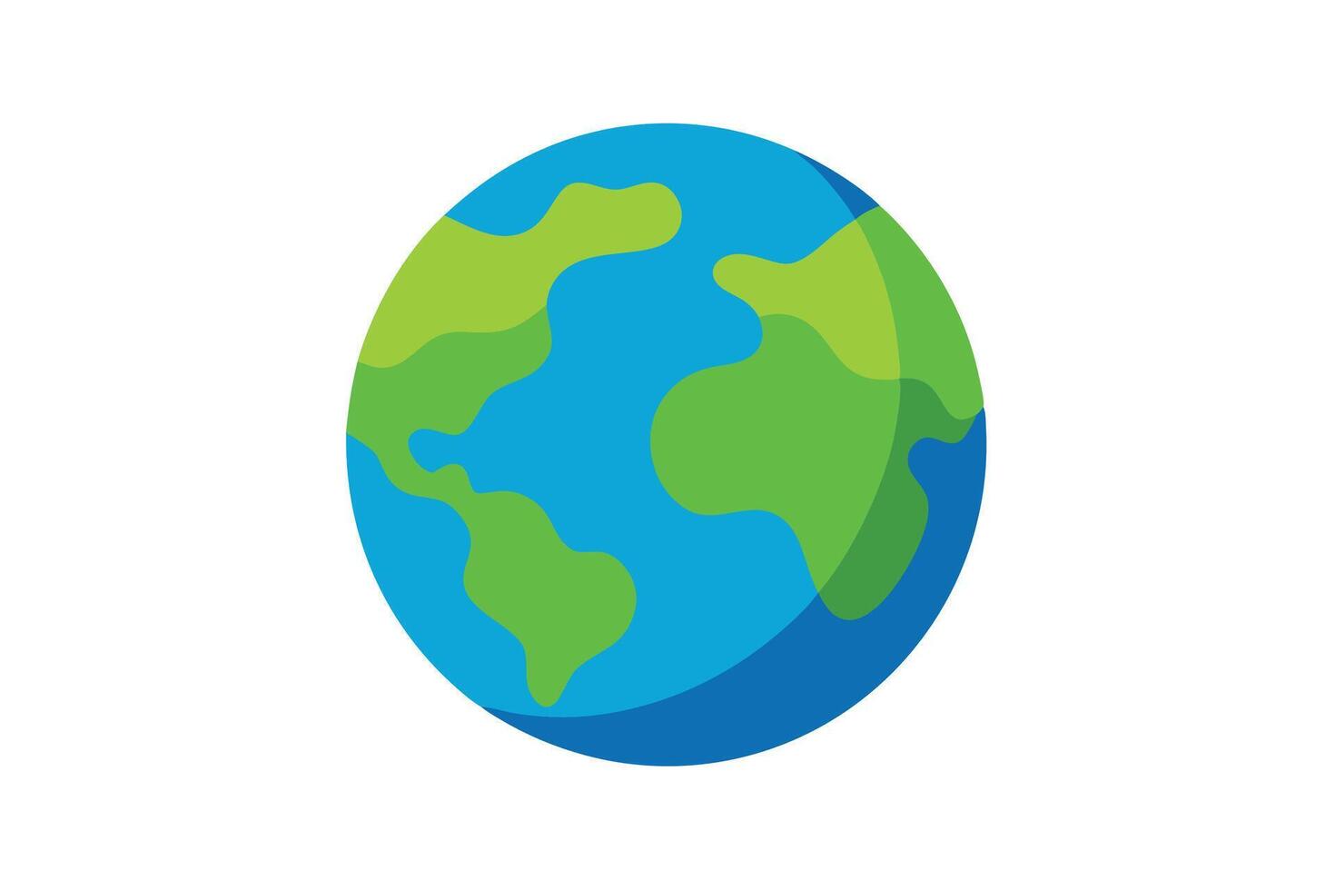 art of Earth on white background vector