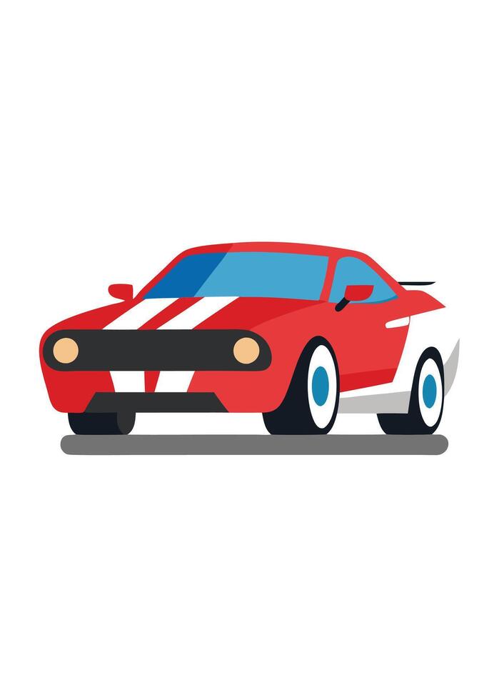 Art of Bus on white background vector