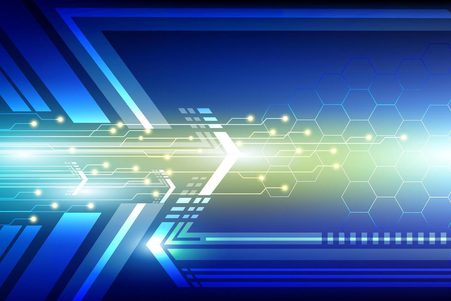 Abstract background, arrow symbol, future technology vector