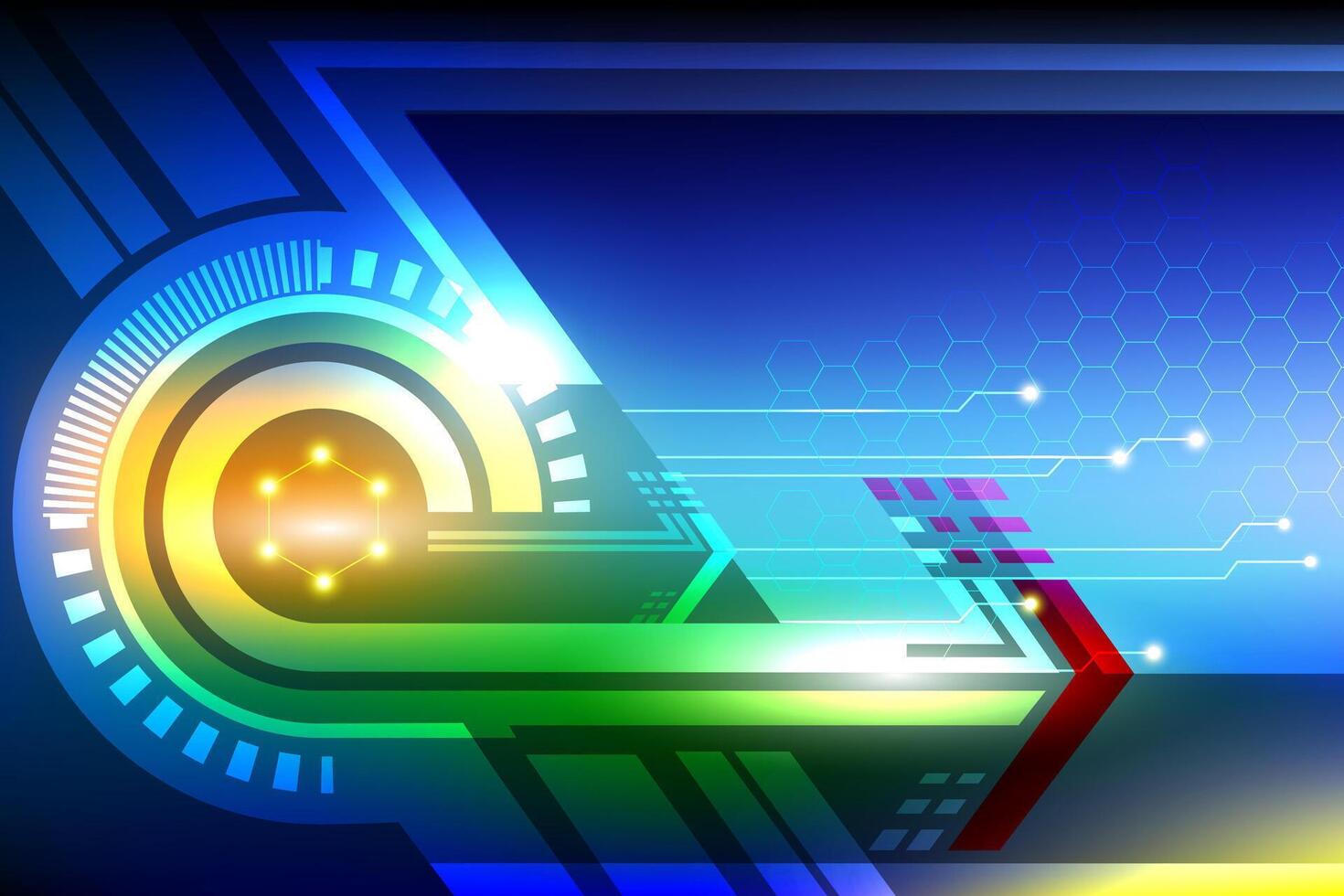 Abstract technology Abstract blue background vector