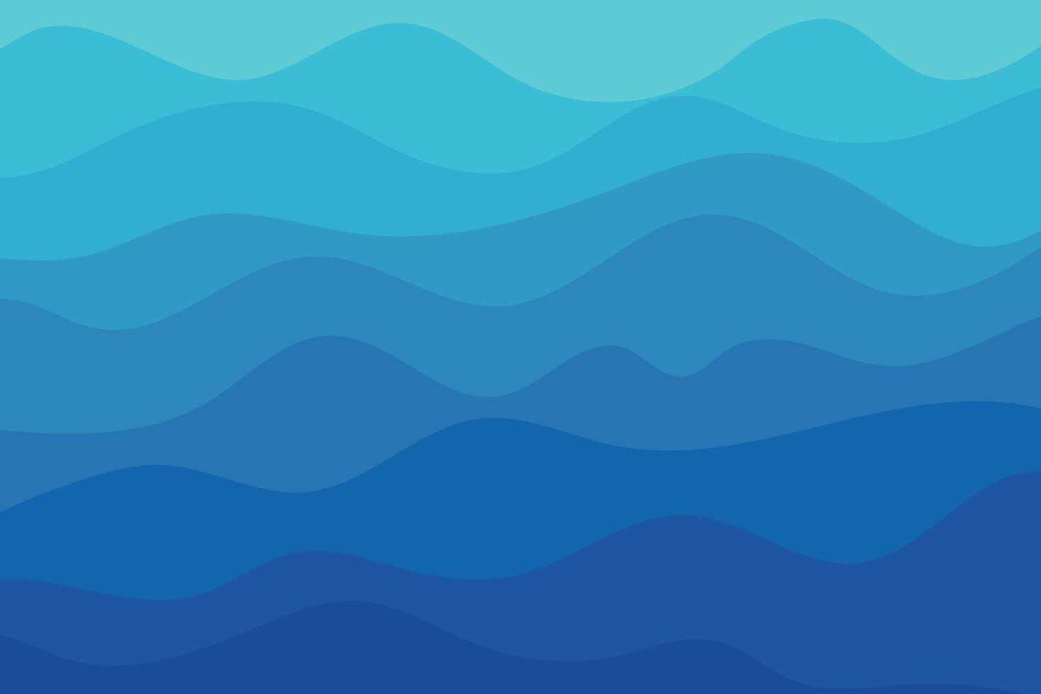 Blue background, gradient waves vector
