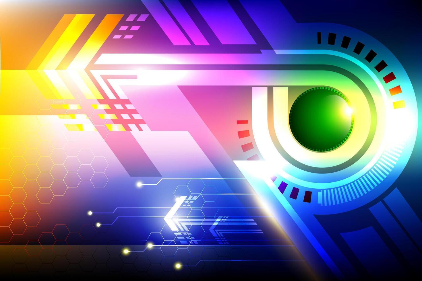 Abstract background, arrow symbol, future technology vector