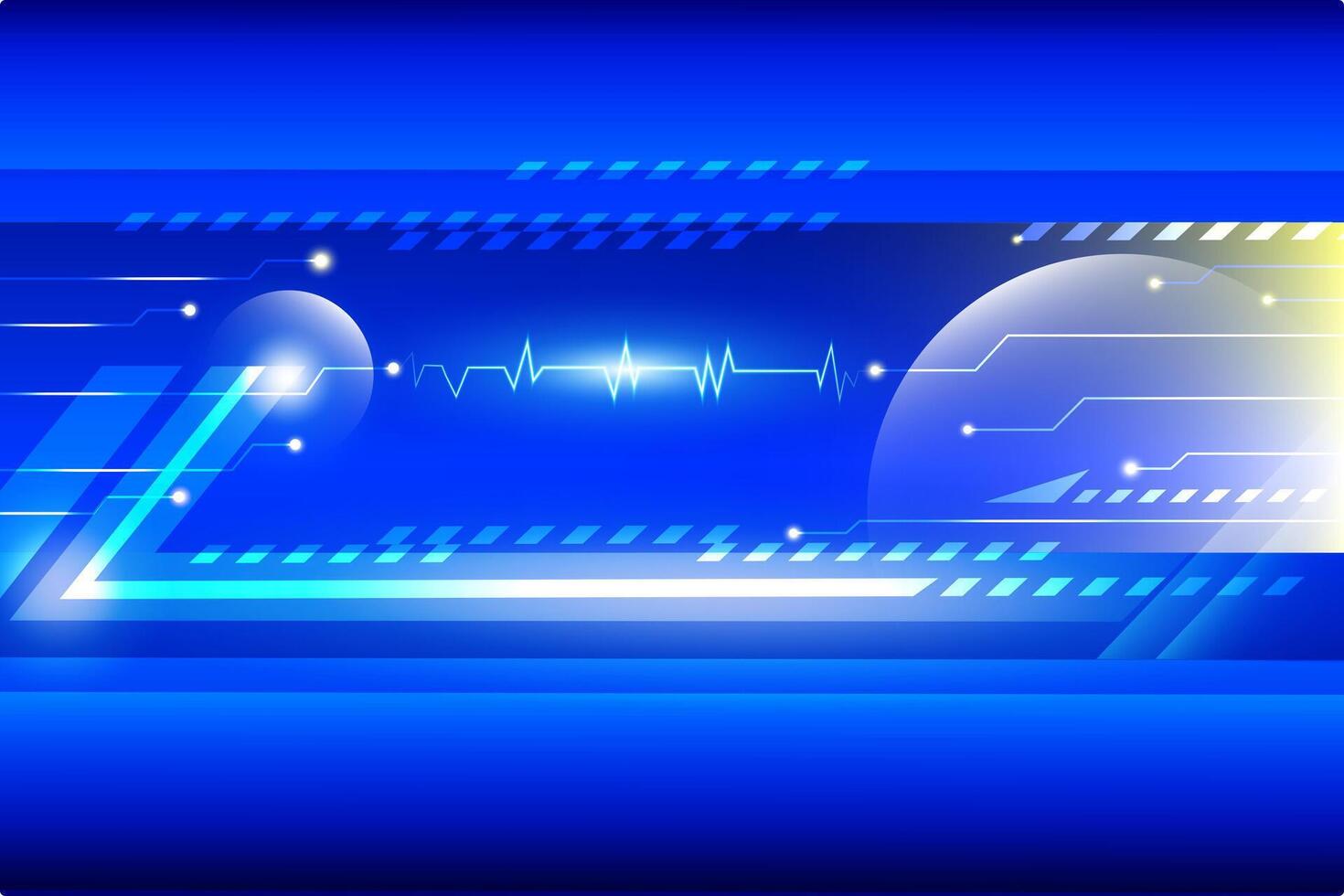 Abstract blue background Memphis vector