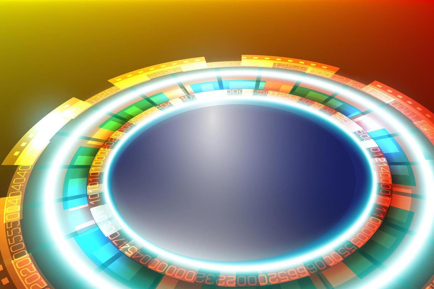 Round flying saucer casino vector