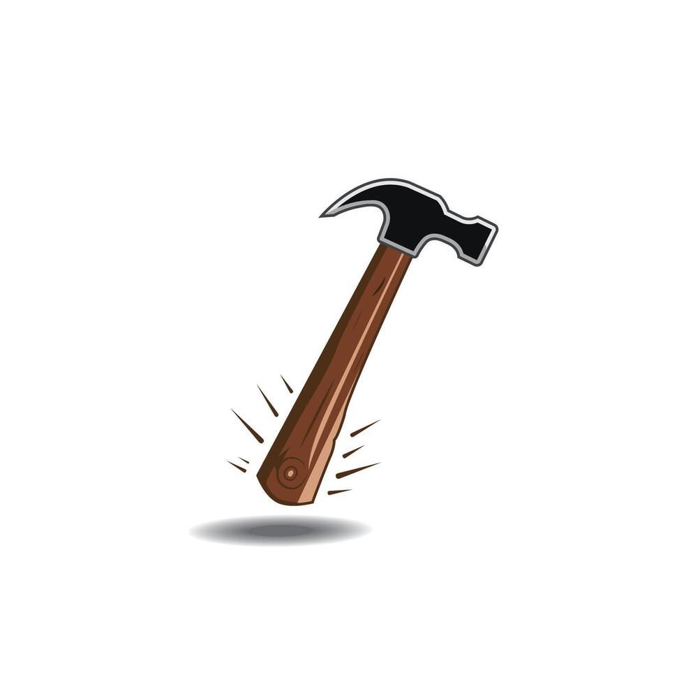 hammer logo illustration design creative design vector